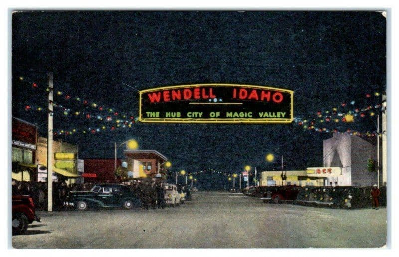 wendell idaho postcard the hub city of magic valley
