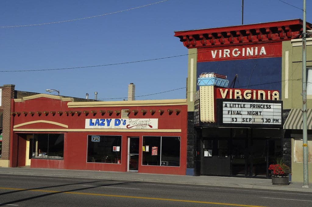 shelley idaho downtown with the virginia building front and center