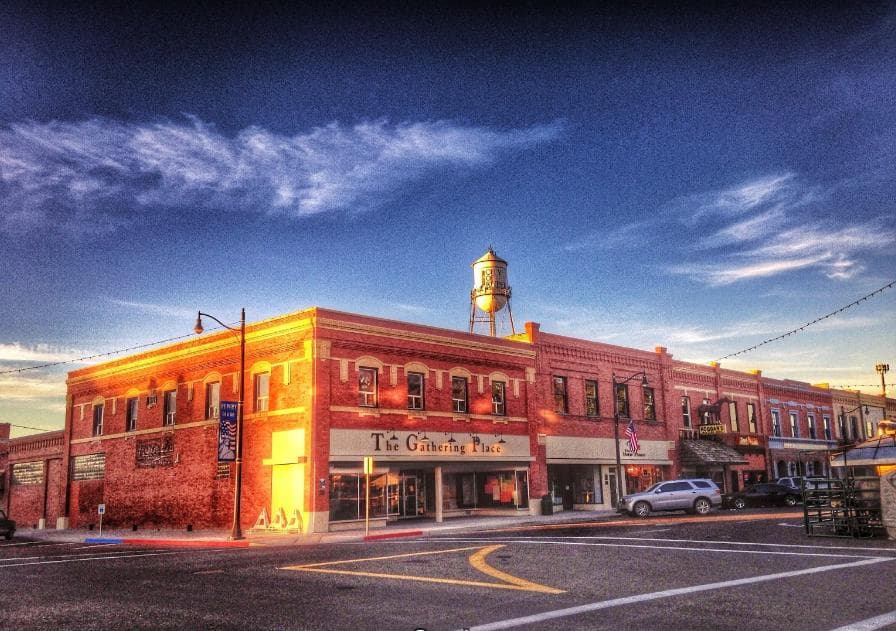rupert idaho scenic downtown at dusk